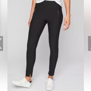 NWT Athleta Stellar Tight Pant Leggings Black Work Travel Size XS